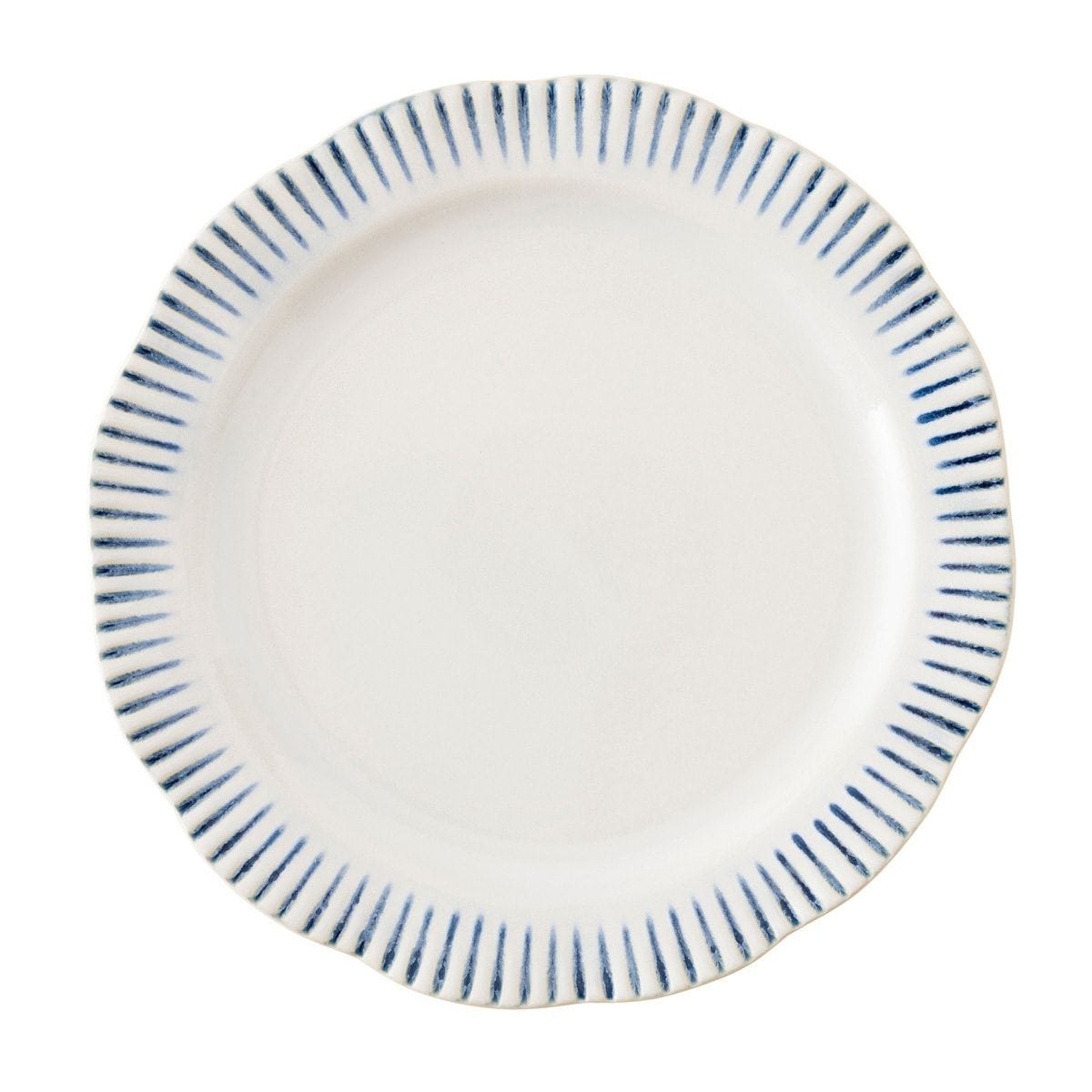 Sitio Stripe Indigo Dinner Plate