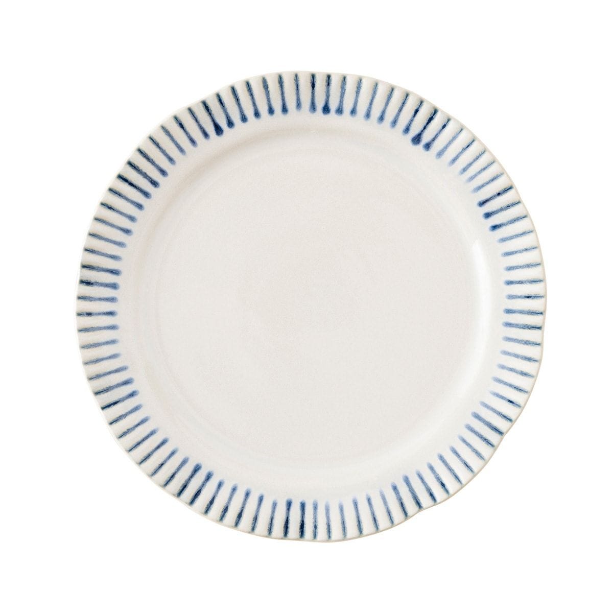 Sitio Stripe Indigo Salad Plate