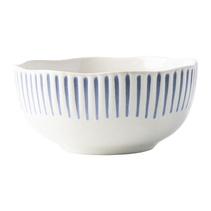 Sitio Stripe Indigo Cereal/Ice Cream Bowl