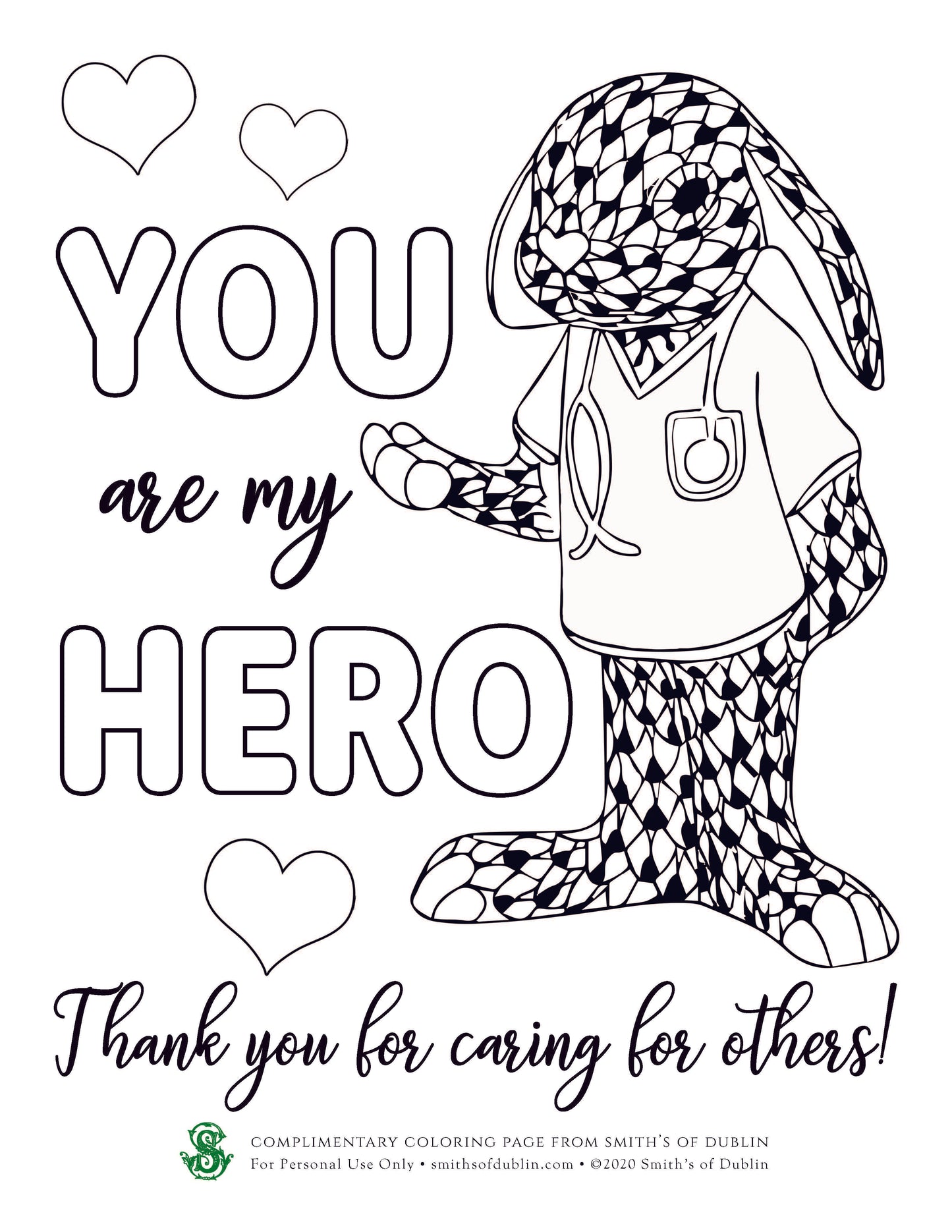 Coloring Sheet, Heros