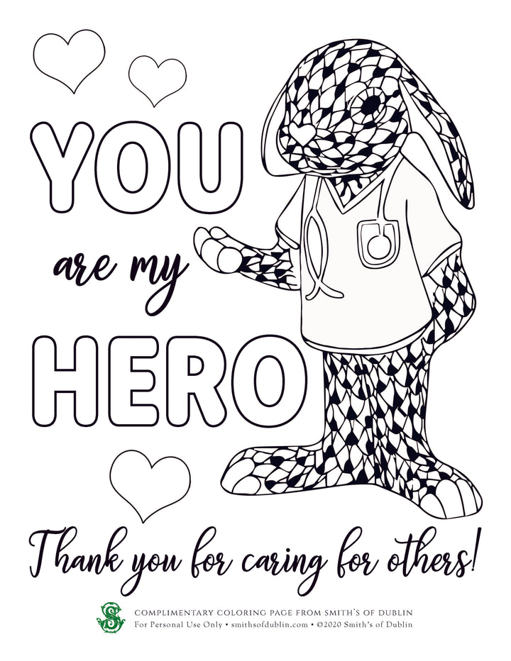 Coloring Sheet, Heros