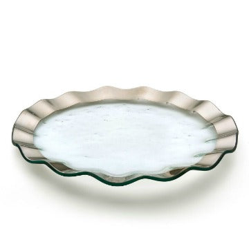 Annieglass Ruffle Buffet Plate