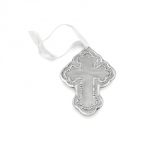 Beatriz Ball Pearl Cross Ornament