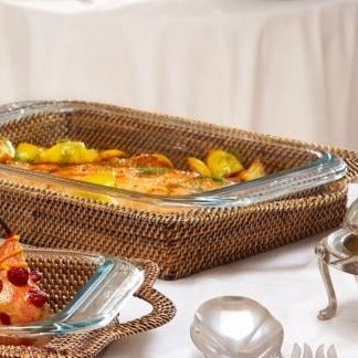 Calaisio Rectangular Pyrex Holder with Pyrex Dish