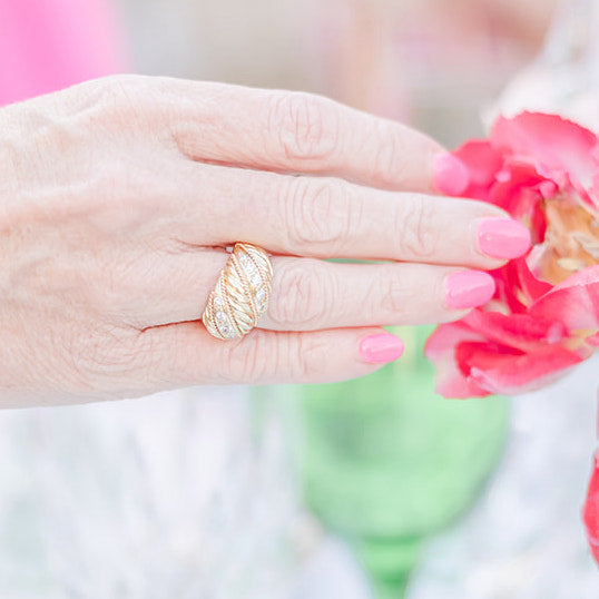 Raymond Mazza Diamond Swirl Ring
