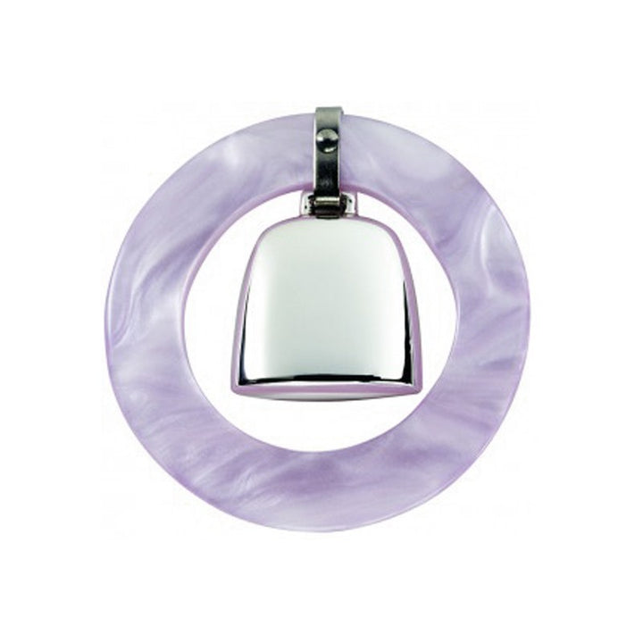 Sterling Teething Rattle, Pink