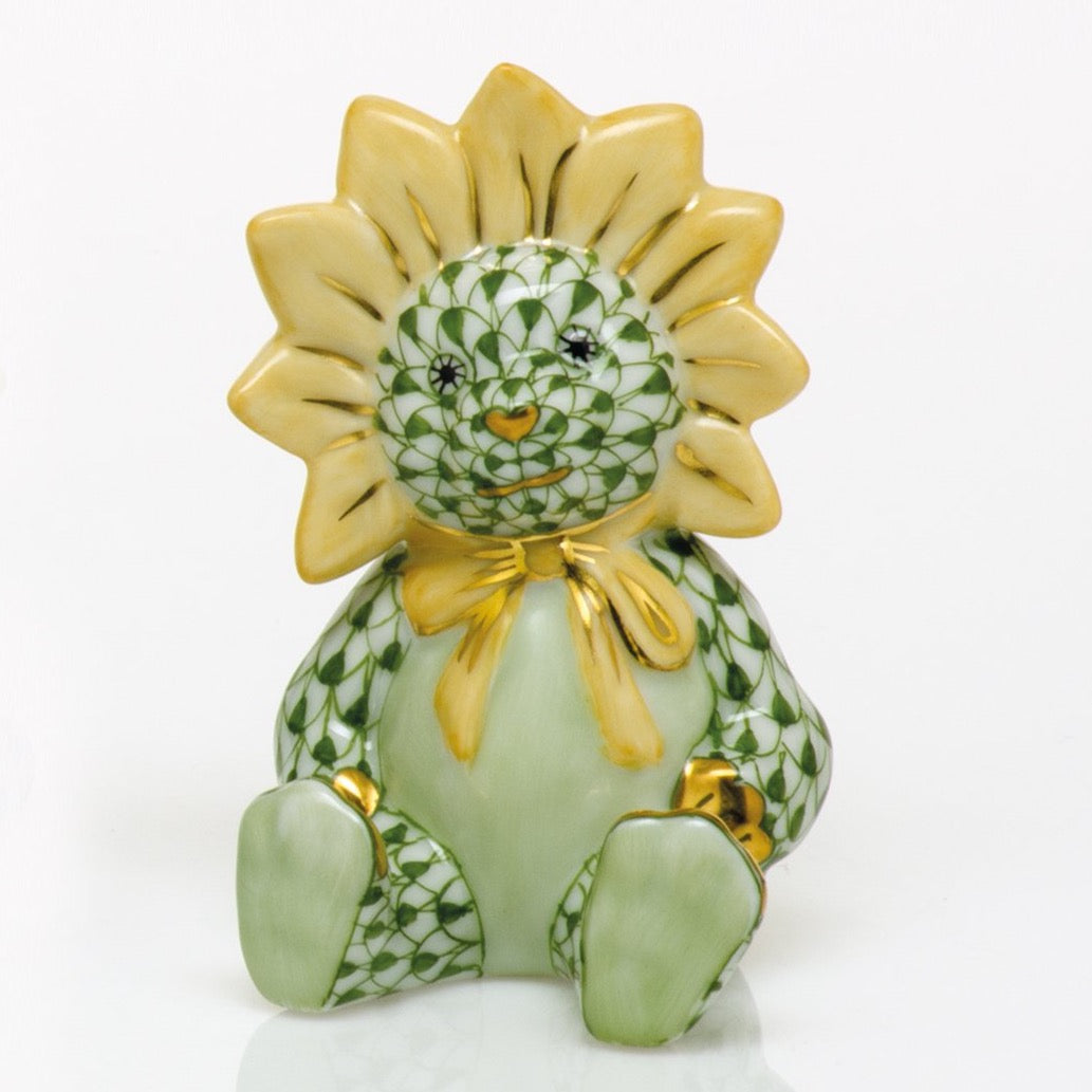 Herend Sunflower Bear, Forest Green
