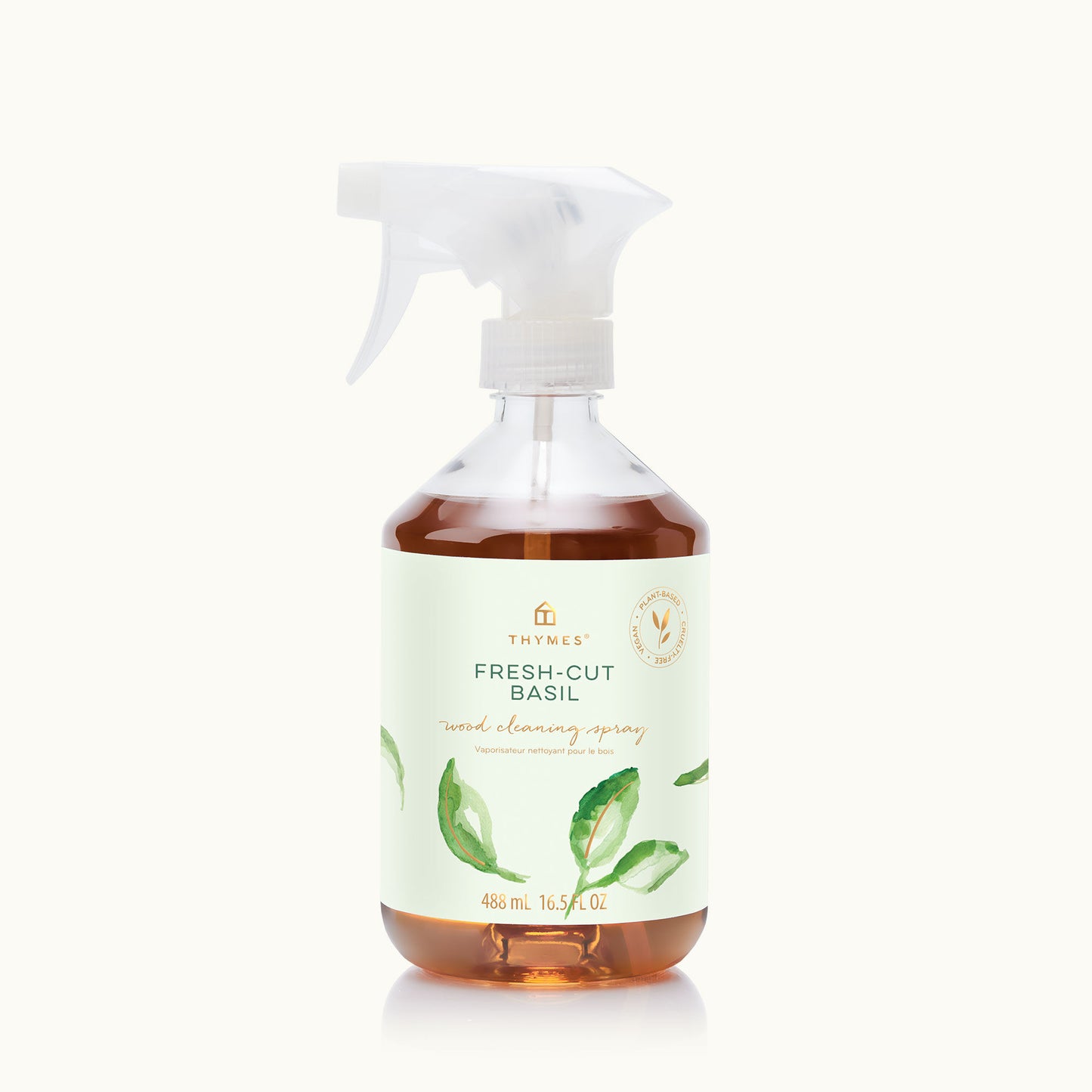 Thymes Wood Cleaning Spray, Fresh Cut Basil