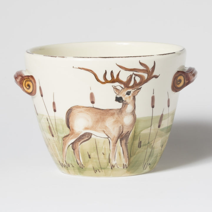Vietri Wildlife, Handled Deep Serving Bowl