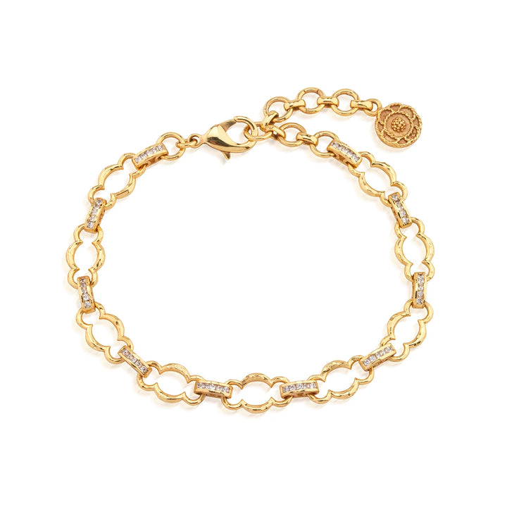 Capucine de Wulf Maharani Petite Chain Bracelet, Clear Cubic Zirconia