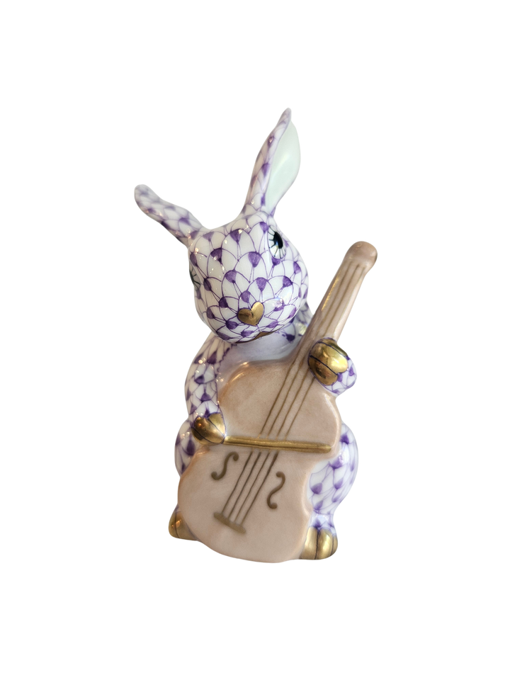 Herend Cello Bunny, Lavender