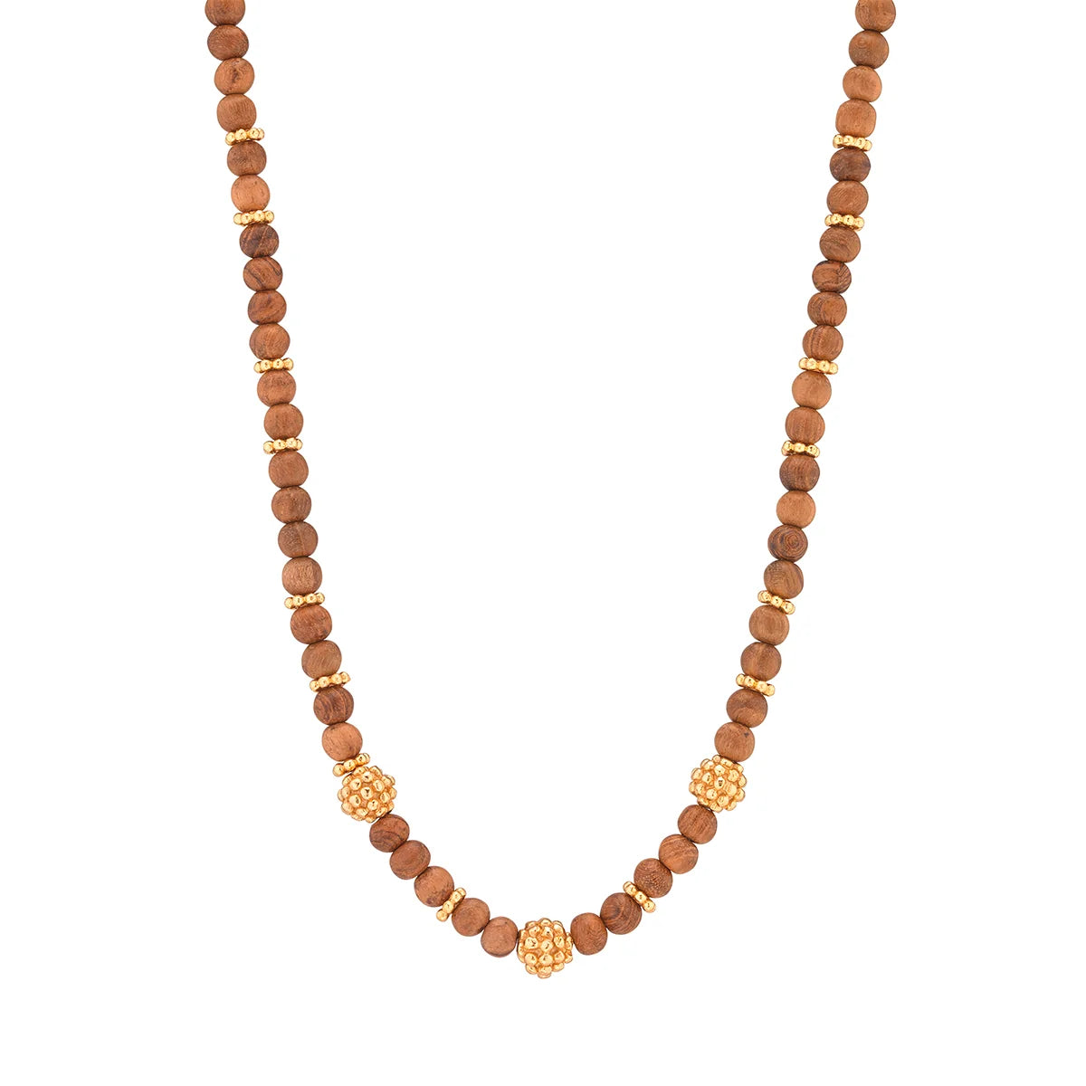 Capucine de Wulf Berry Single Strand Petite Beads Necklace, Teak