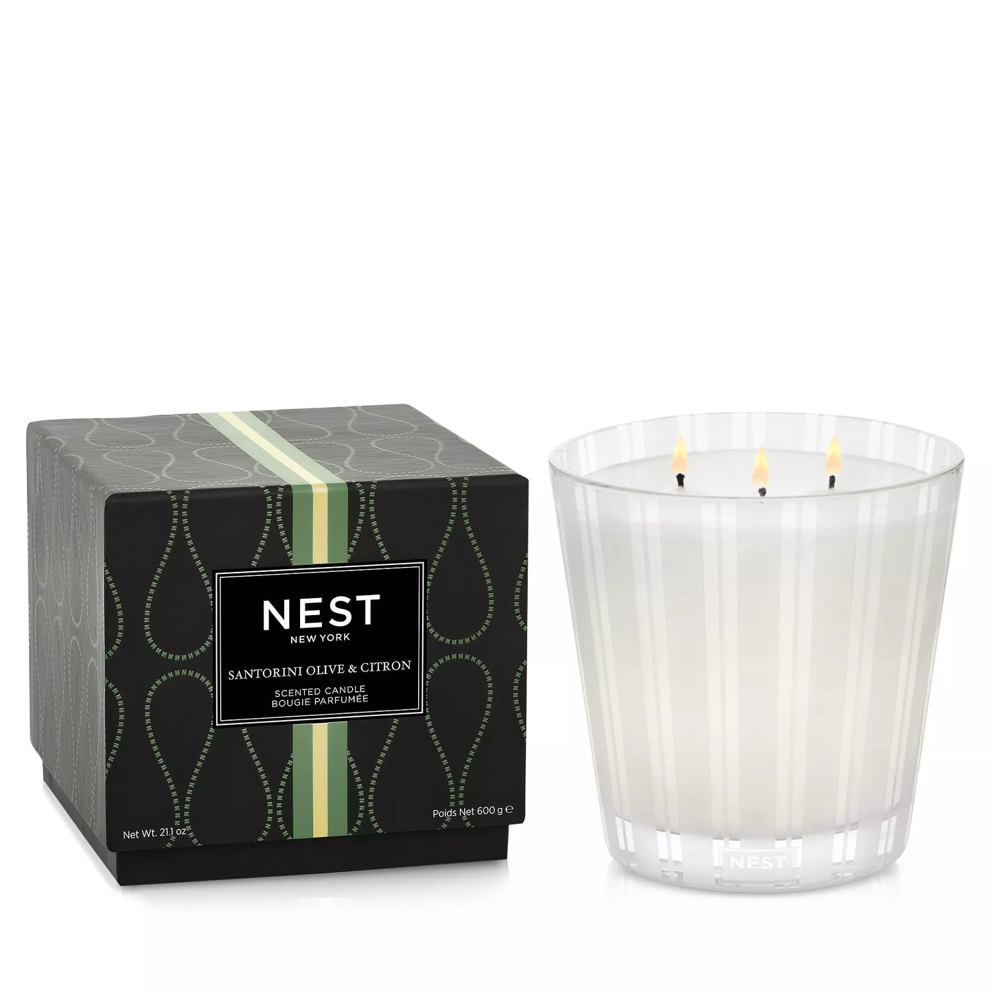 NEST Fragrances, Santorini Olive & Citron 3-Wick Candle