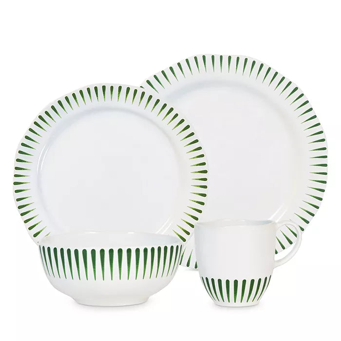 Juliska Sitio Stripe 4pc Place Setting - Basil