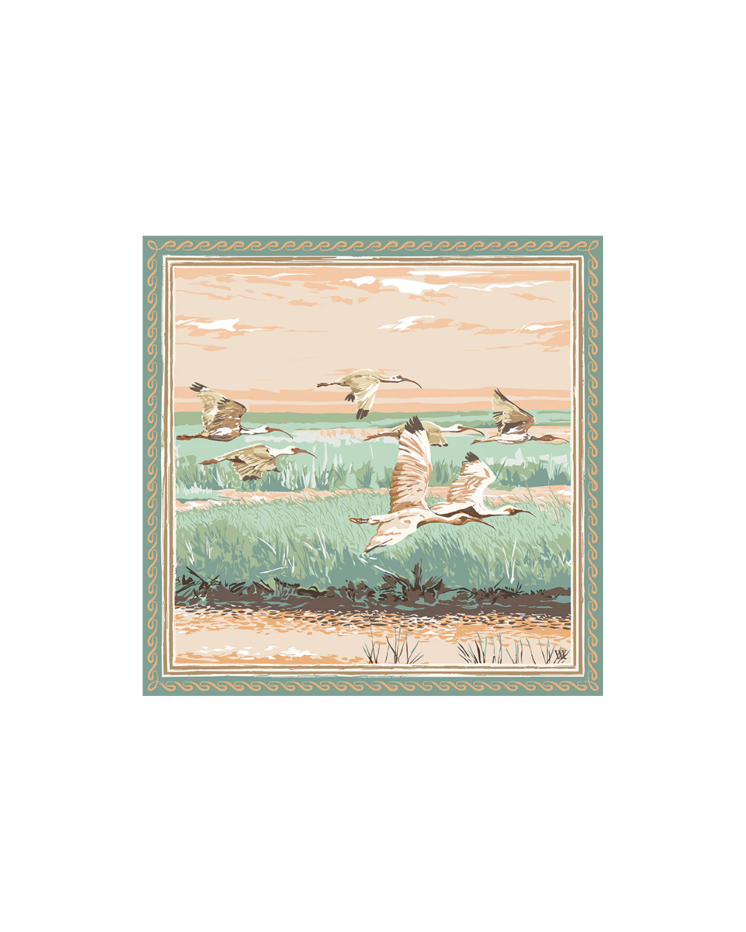Austin Williams Peach Marsh Flyer, 35x35