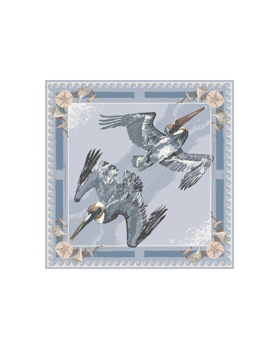 Austin Williams Mist Tide Driver Silk Scarf, 35x35