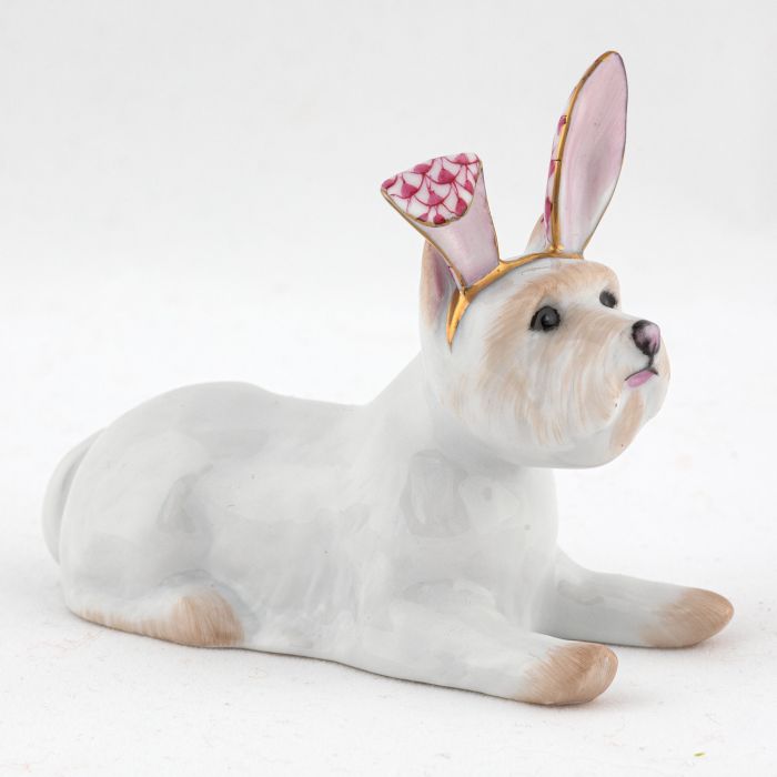 Herend Westie with Bunny Ears