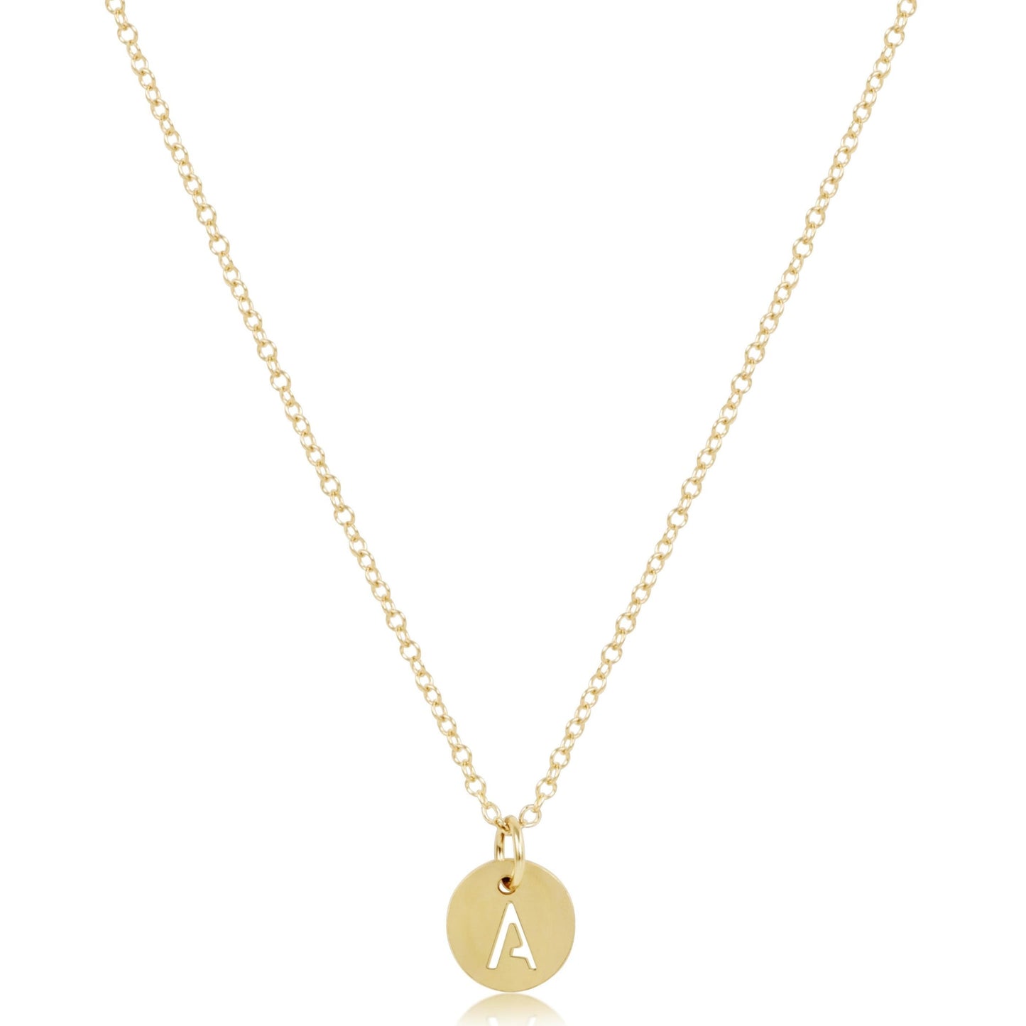 Enewton 16" Necklace Gold - Respect Small Gold Disc