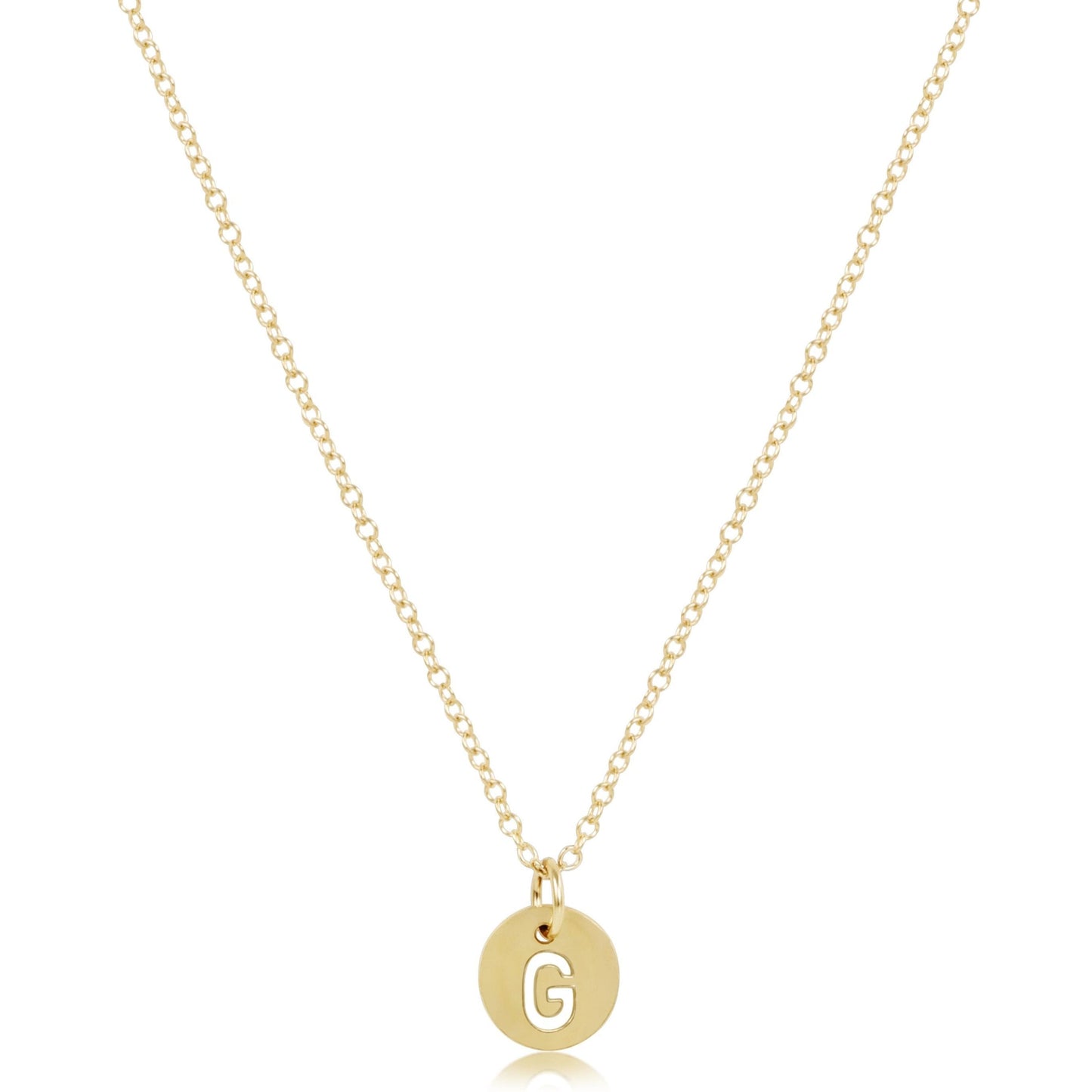 Enewton 16" Necklace Gold - Respect Small Gold Disc
