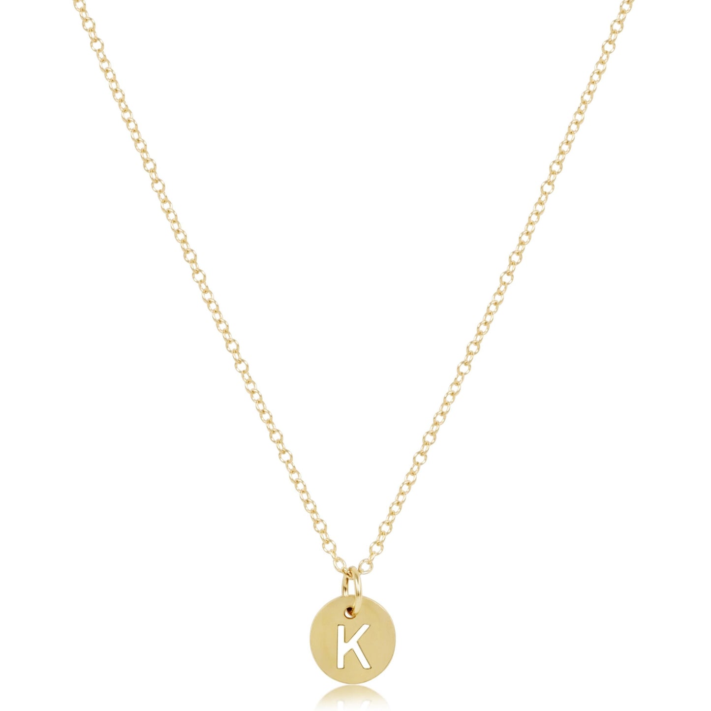 Enewton 16" Necklace Gold - Respect Small Gold Disc