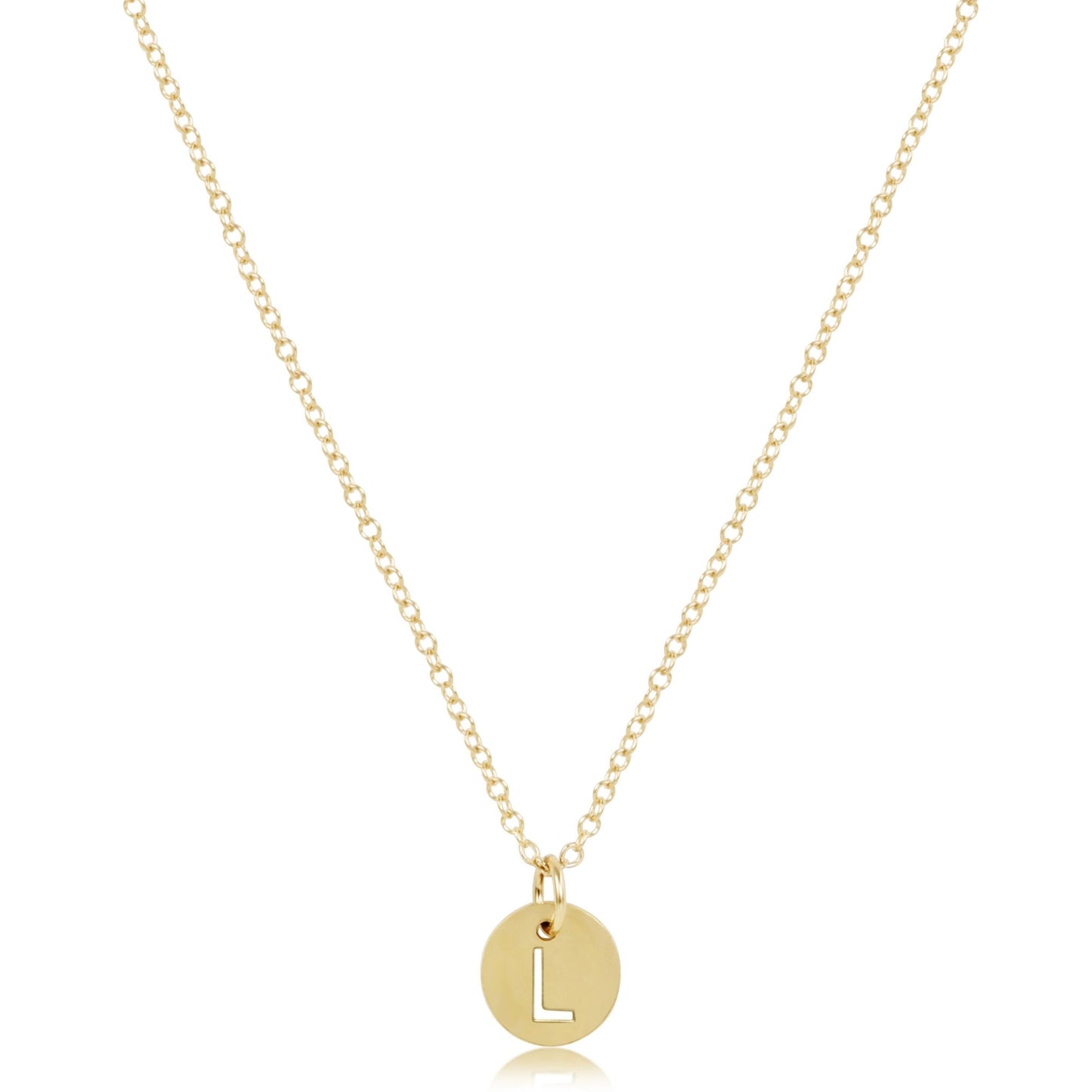 Enewton 16" Necklace Gold - Respect Small Gold Disc