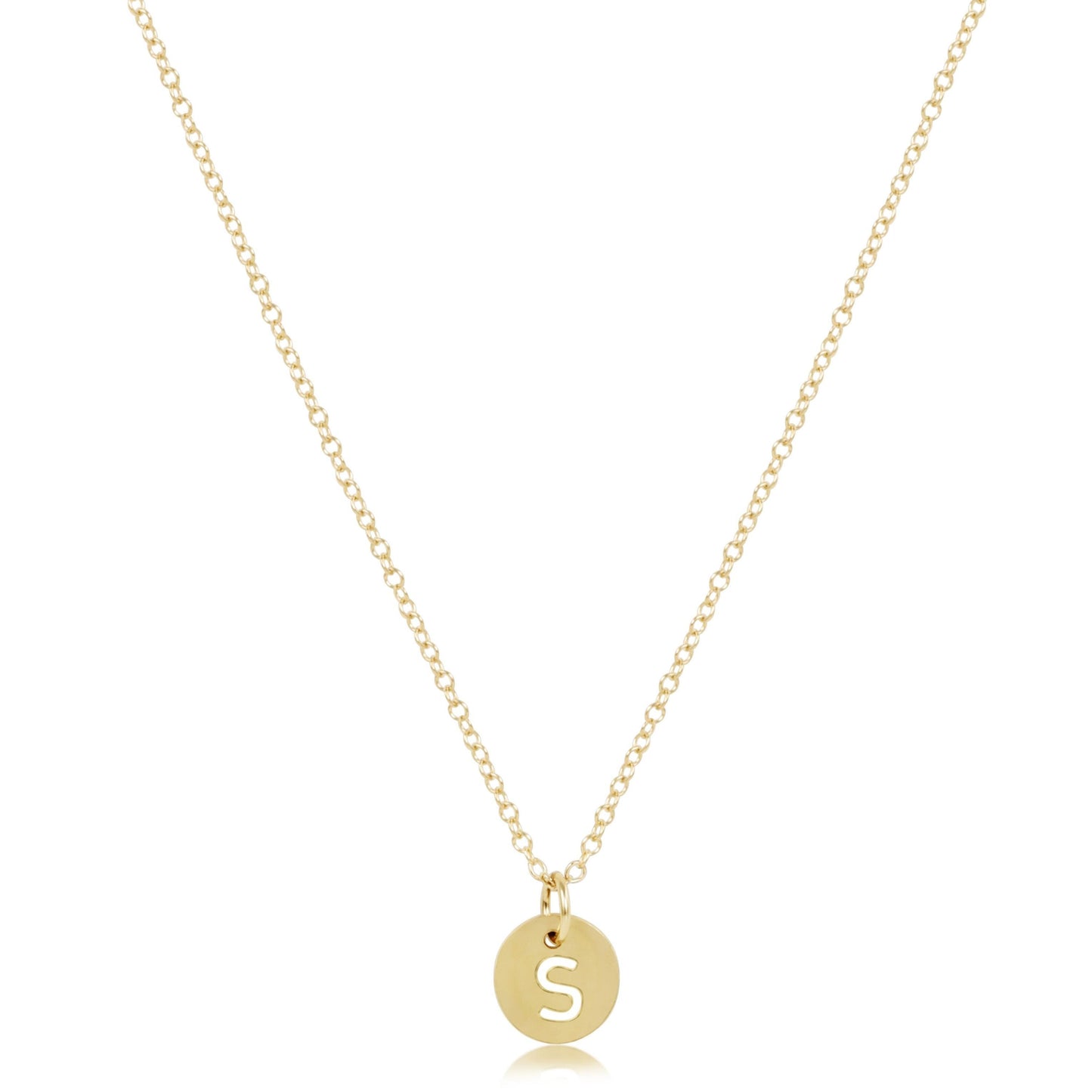 Enewton 16" Necklace Gold - Respect Small Gold Disc