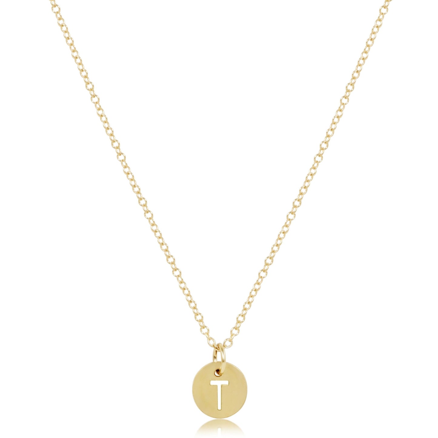 Enewton 16" Necklace Gold - Respect Small Gold Disc