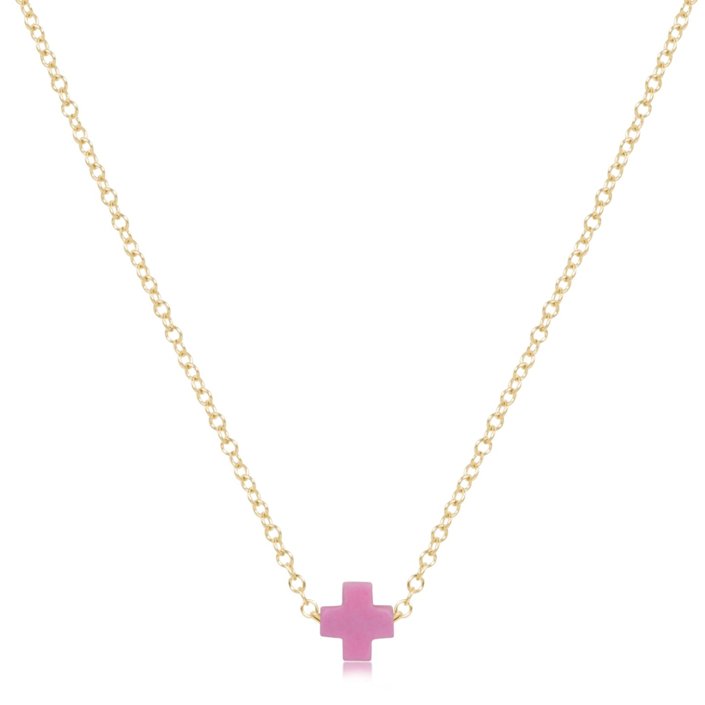 Enewton 16" Necklace Gold- Signature Cross Small