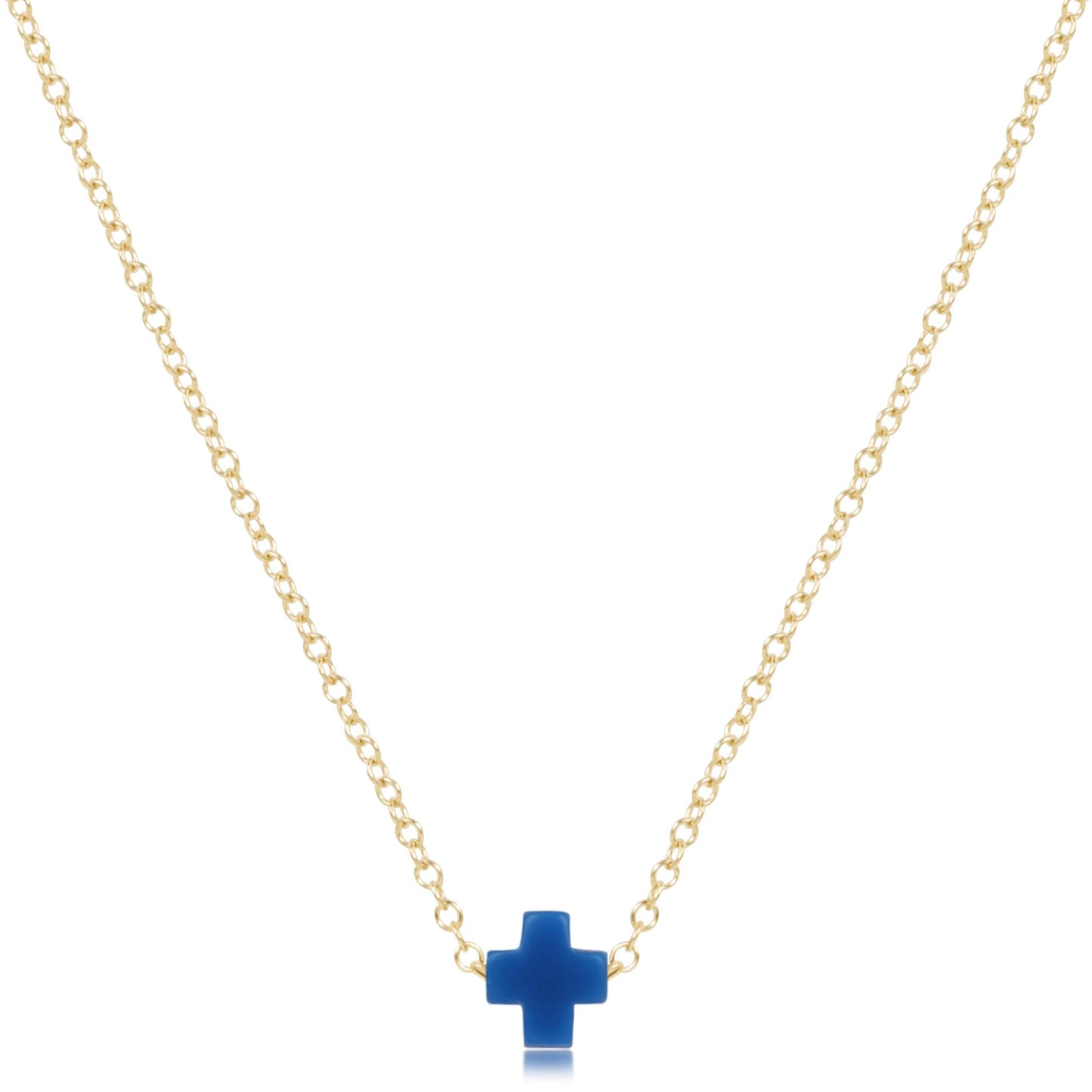 Enewton 16" Necklace Gold- Signature Cross Small