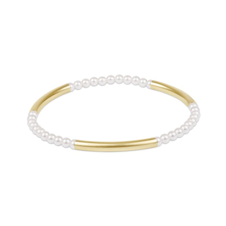 Enewton Bliss Bar Pattern Pearl 3mm Bracelet