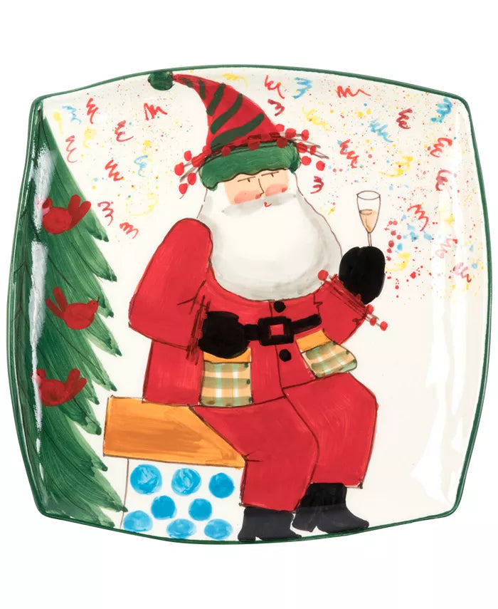 Vietri Old St. Nick, 2018 Limited Edition Square Platter