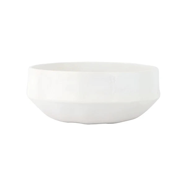 Vietri Aria White Organic Large Serving Bowl