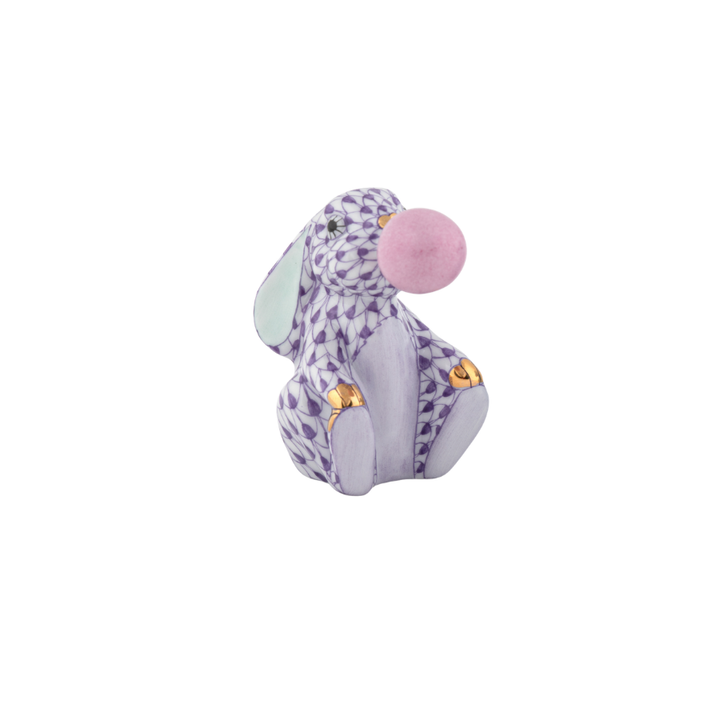 Herend Bubble Gum Bunny, Lavender
