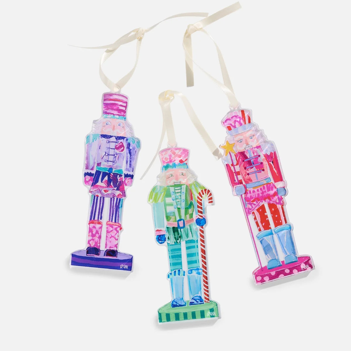 Lauren Dunn Nutcracker Trio Ornament Set