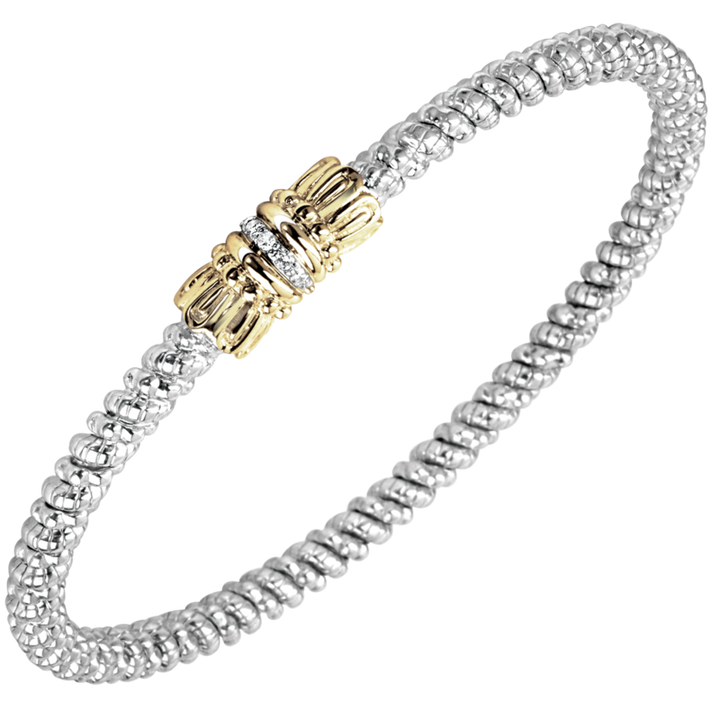 VAHAN 3MM Band Bracelet with Diamonds