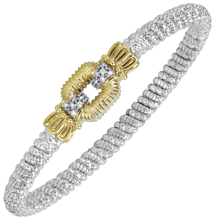 VAHAN 4MM Closed Band Bracelet with Diamonds