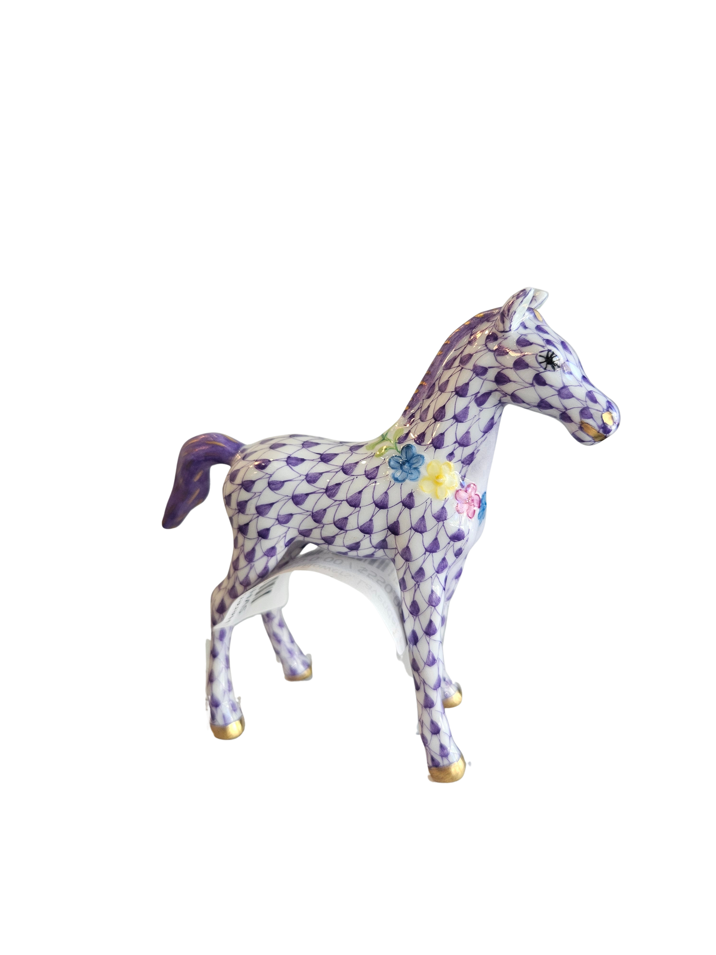 Herend Foal with Flowers, Lavender