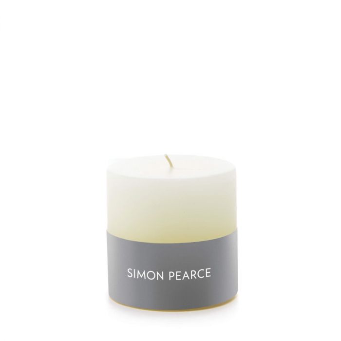 Simon Pearce Ivory Pillar Candle - 3" x 3"