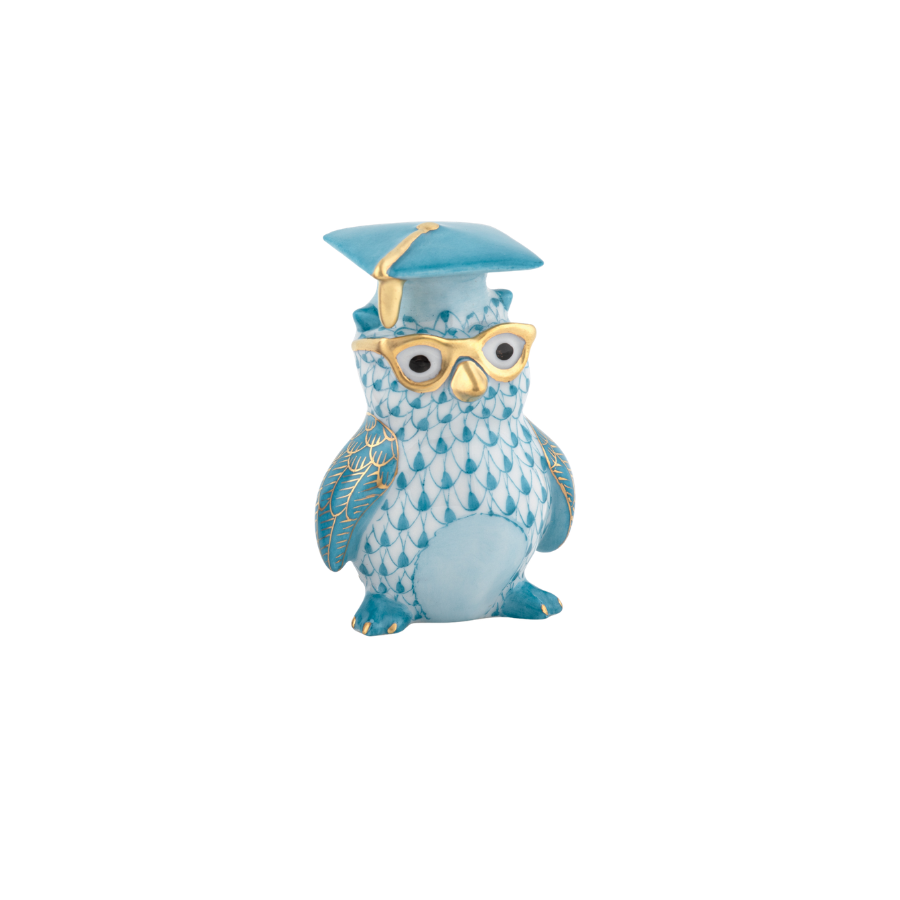 Herend Graduation Owl