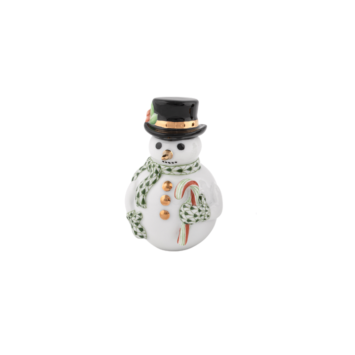 Herend Candy Cane Snowman