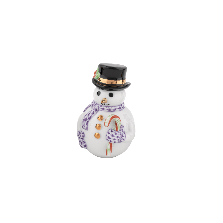 Herend Candy Cane Snowman