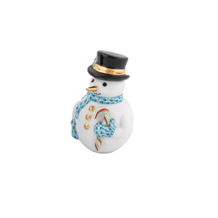 Herend Candy Cane Snowman