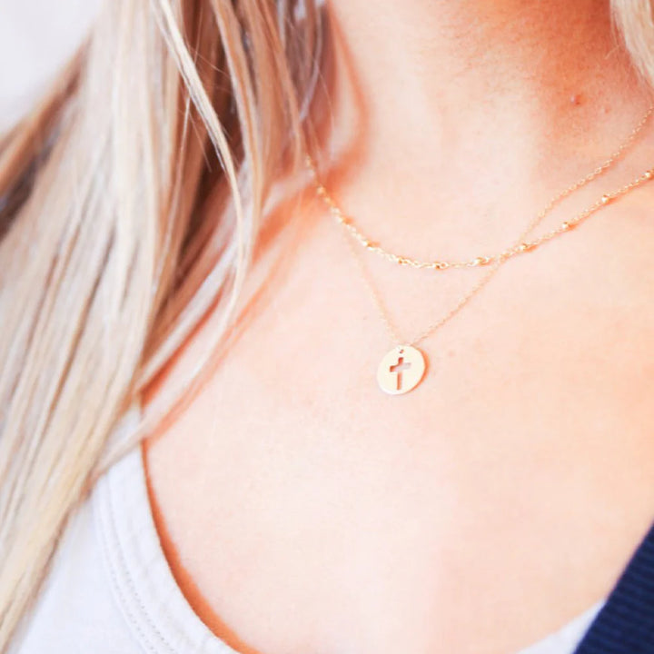 enewton 16" Necklace Gold - Blessed Gold Disc