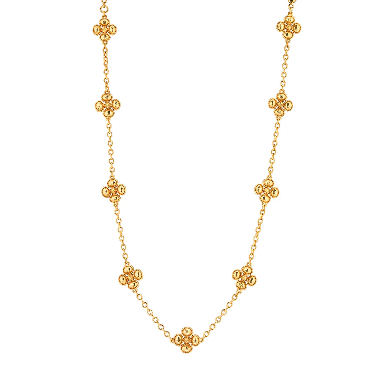 Capucine de Wulf Berry Clover Double Sided Necklace, Gold