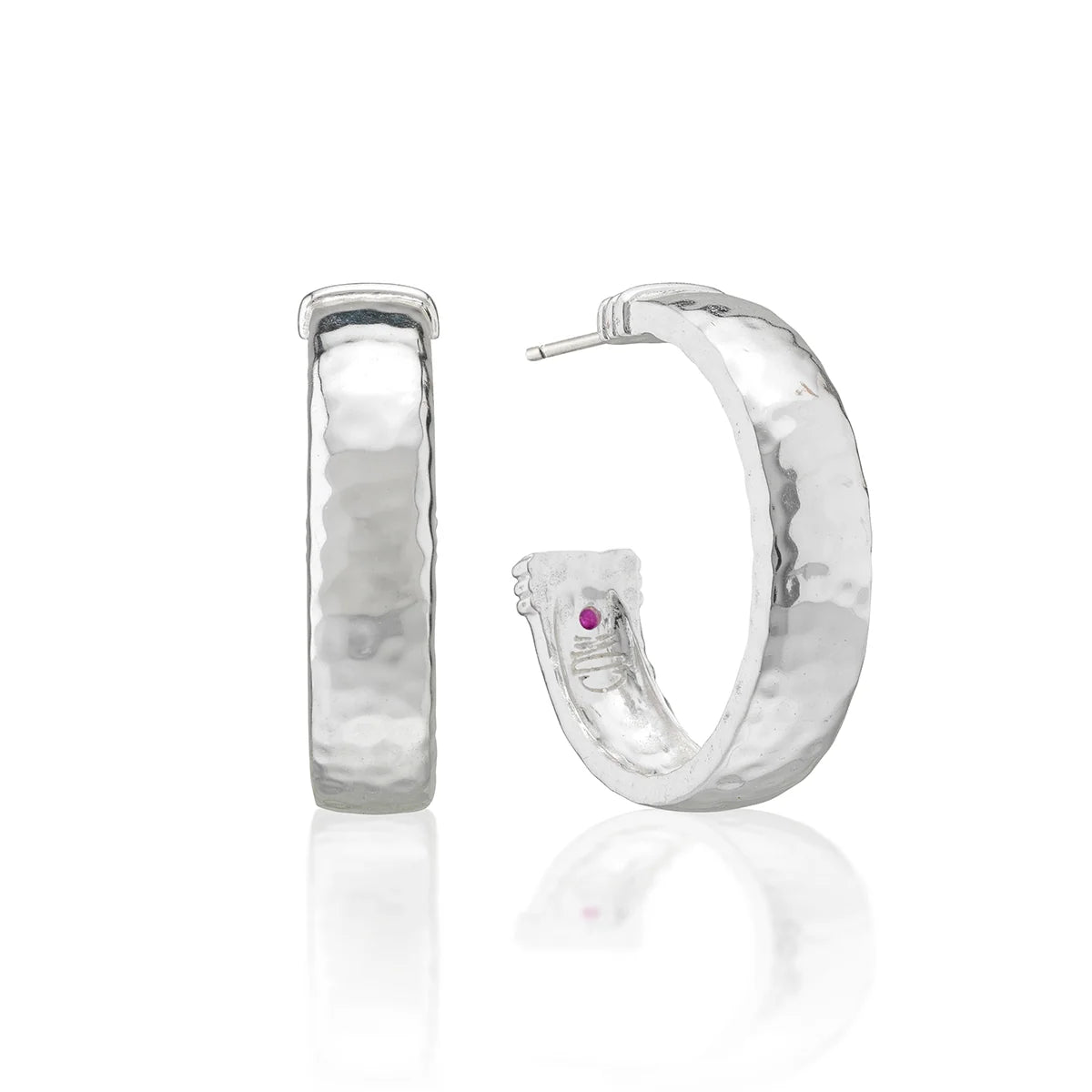 Capucine de Wulf Cleopatra Classic Hoop Earrings, Silver