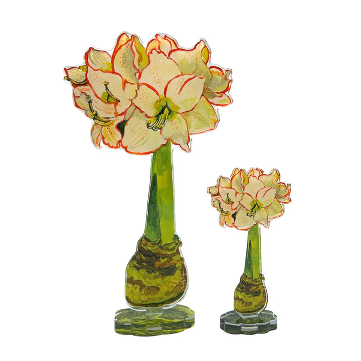 Kimberly Hodge Single Flower Acrylic White Amaryllis