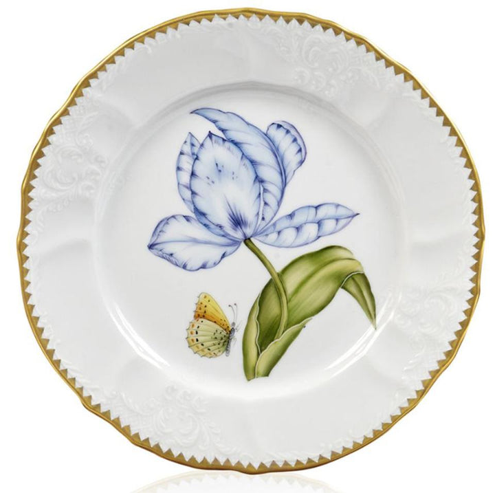 Old Master Tulips Salad Plate Purple/Blue