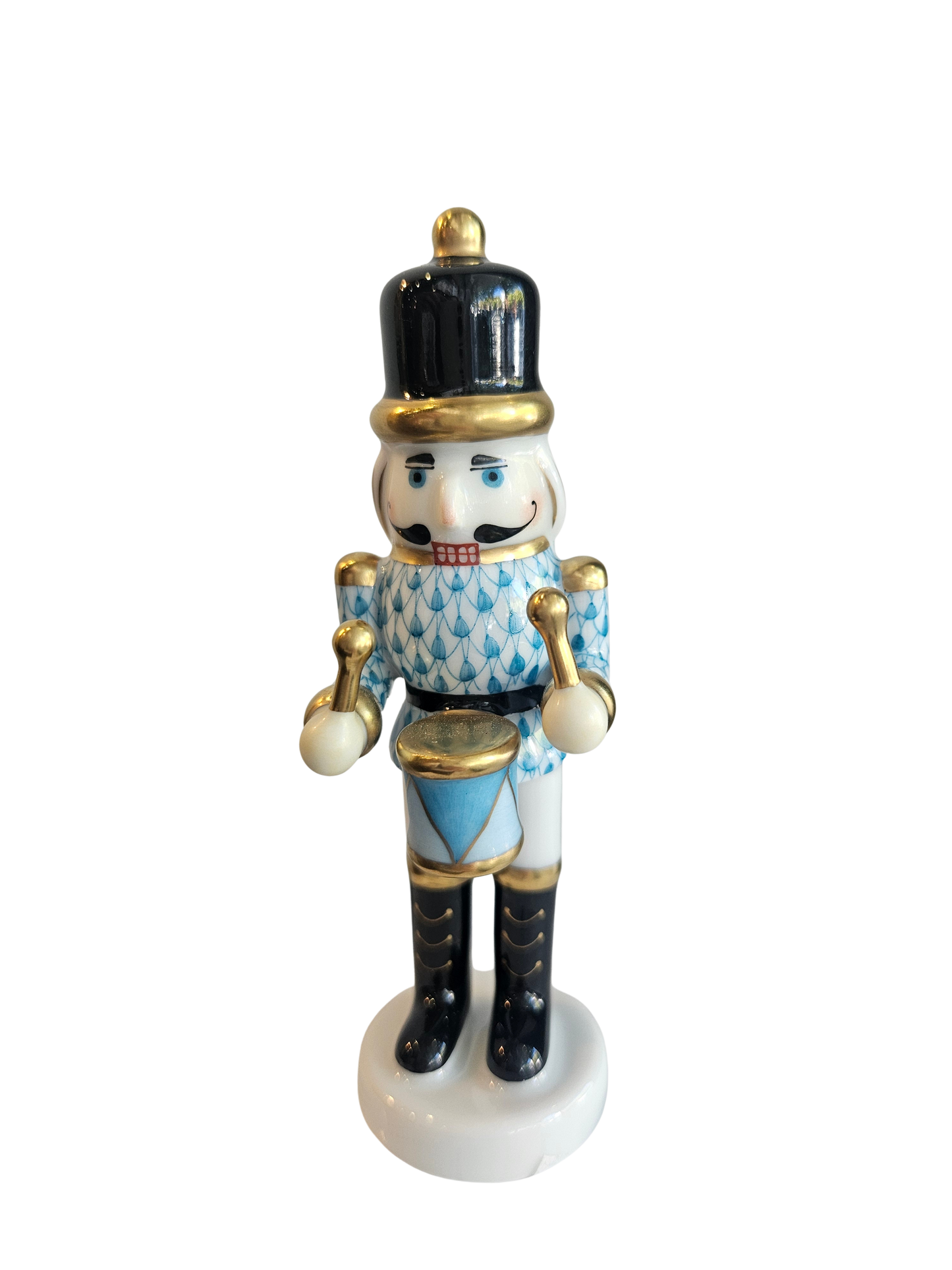 Herend Nutcracker Drummer, Turquoise