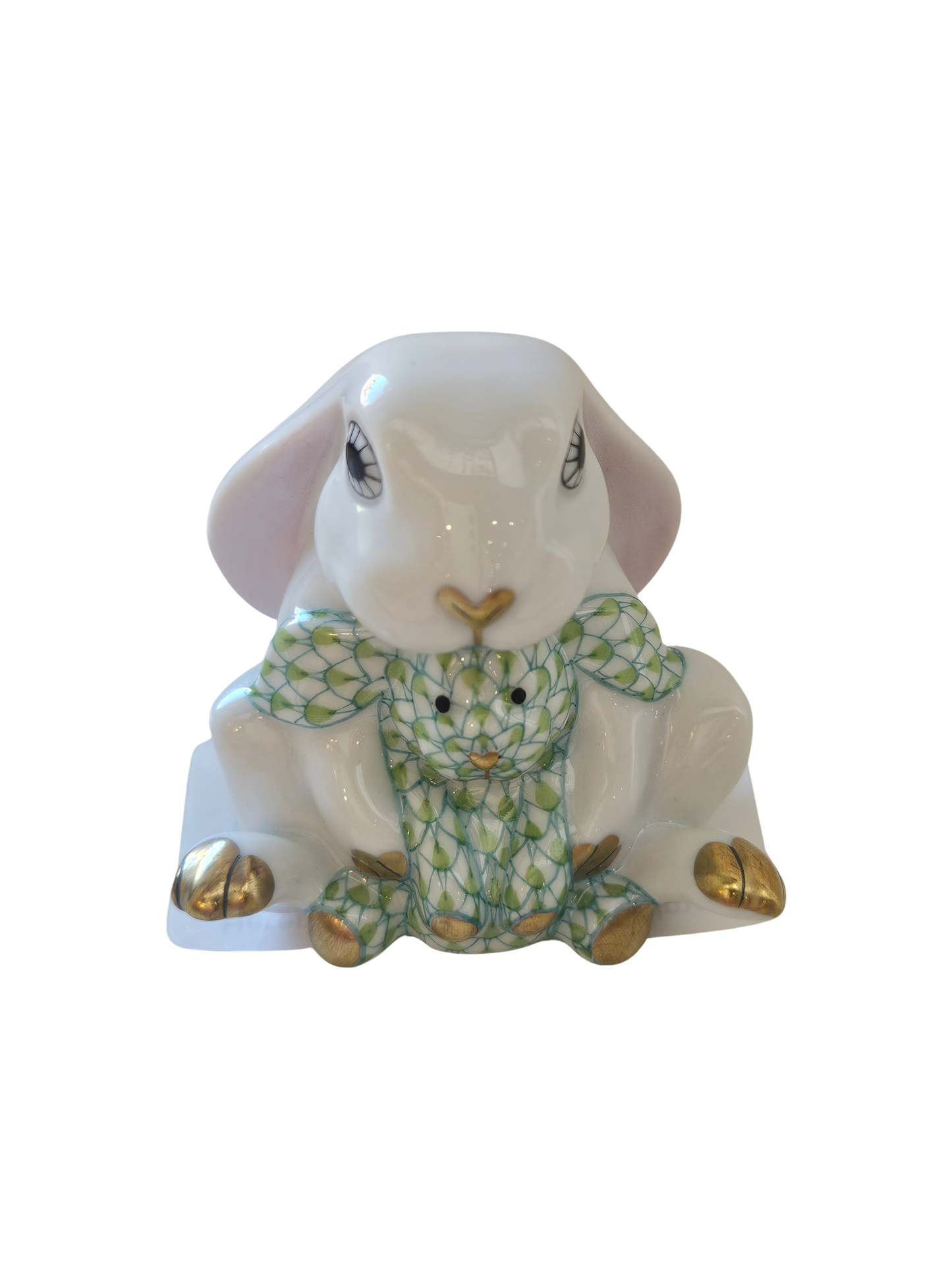 Herend Bunny & Lovey, Key Lime