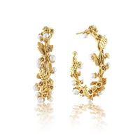 Capucine de Wulf Meadow Grande Hoop Earrings - Pearl